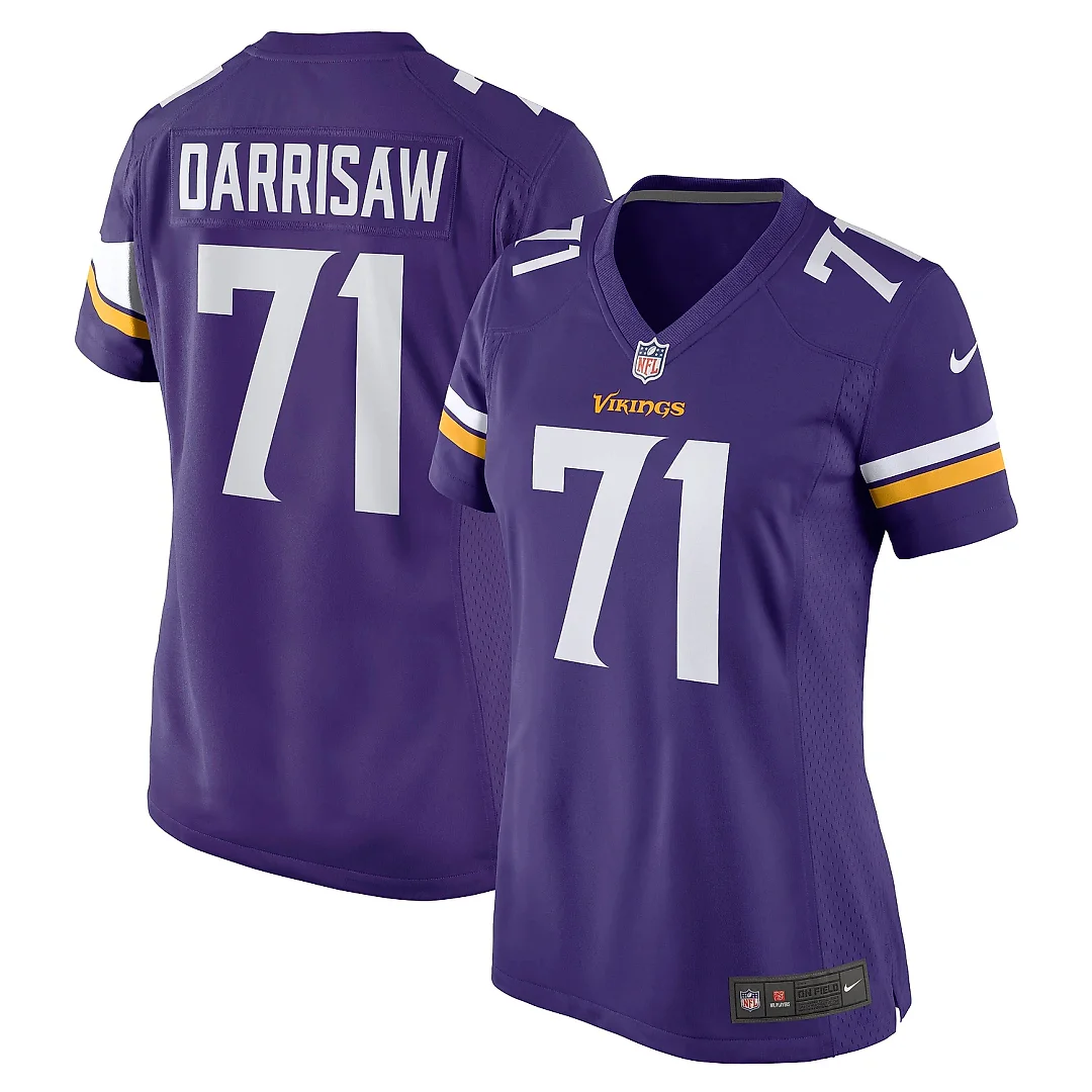 Zennovawear Women's Minnesota Vikings Christian Darrisaw Purple Game Jersey