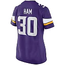 Zennovawear Women's Minnesota Vikings C.J. Ham Purple Game Jersey