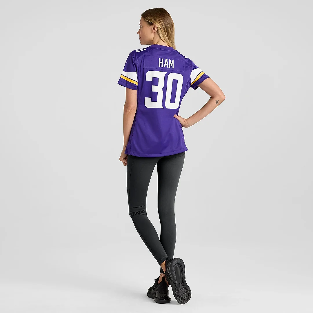 Zennovawear Women's Minnesota Vikings C.J. Ham Purple Game Jersey