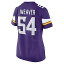 Zennovawear Women's Minnesota Vikings Curtis Weaver Purple Home Game Jersey