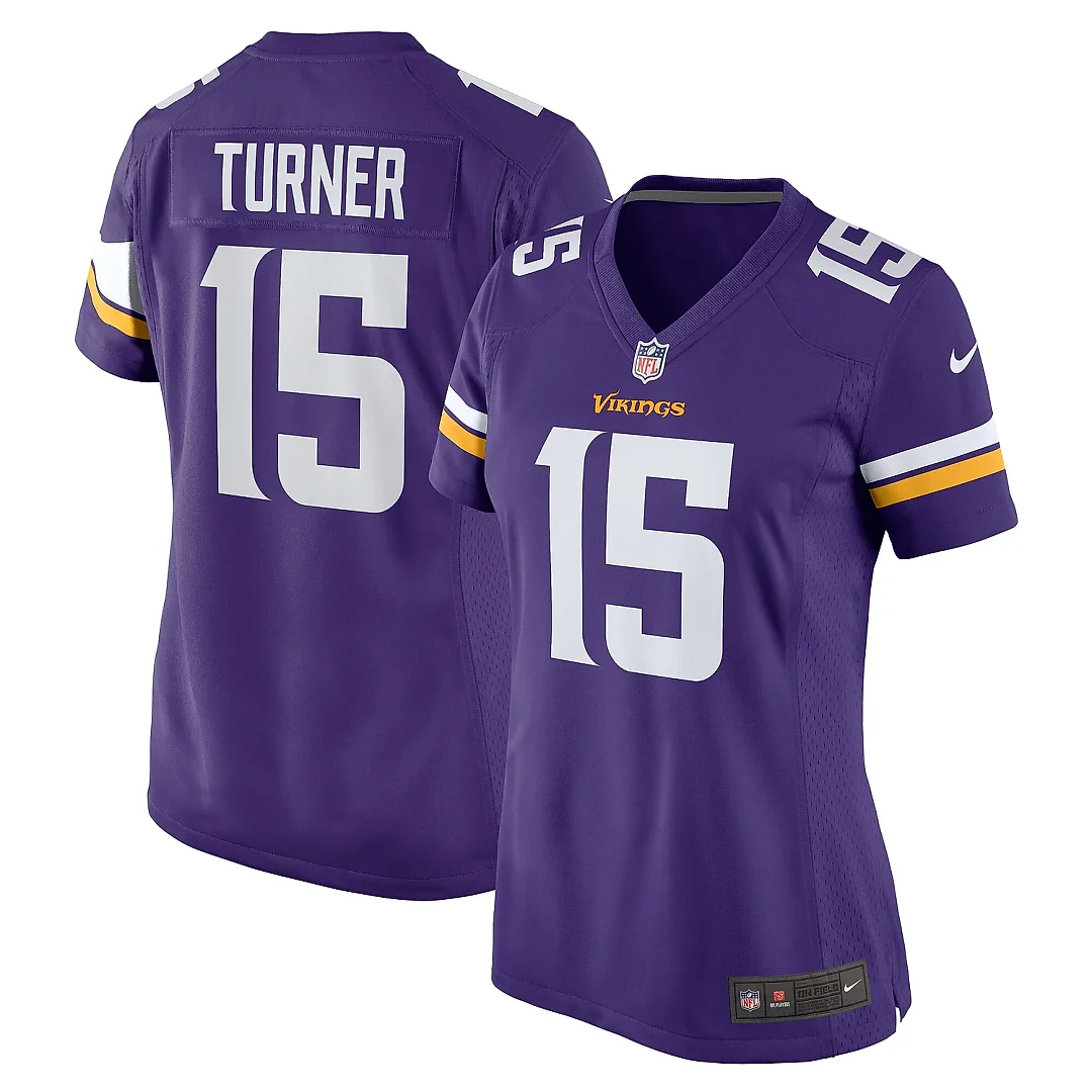 Zennovawear Women's Minnesota Vikings Dallas Turner Purple Game Jersey