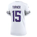 Zennovawear Women's Minnesota Vikings Dallas Turner White Alternate Game Player Jersey