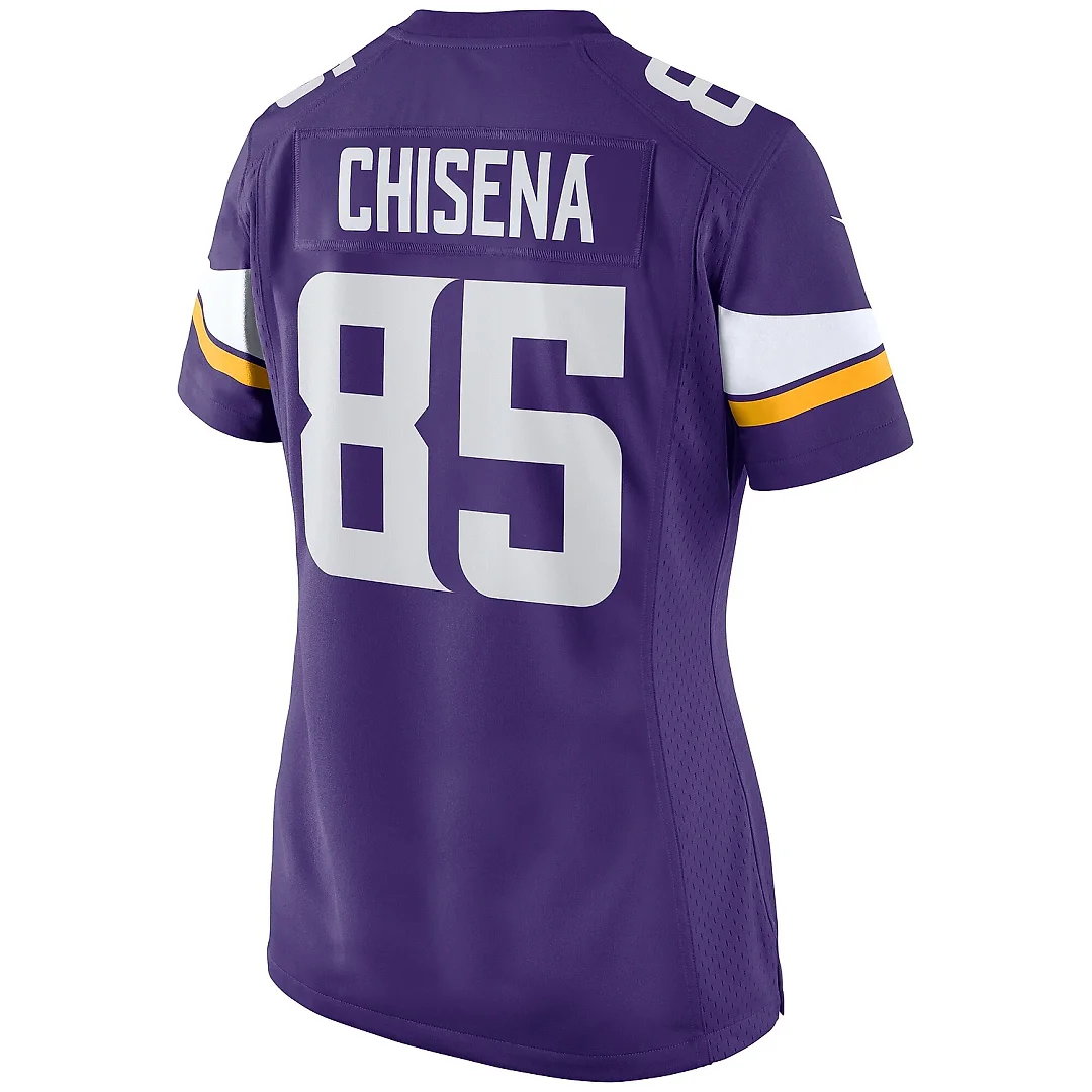 Zennovawear Women's Minnesota Vikings Dan Chisena Purple Game Jersey