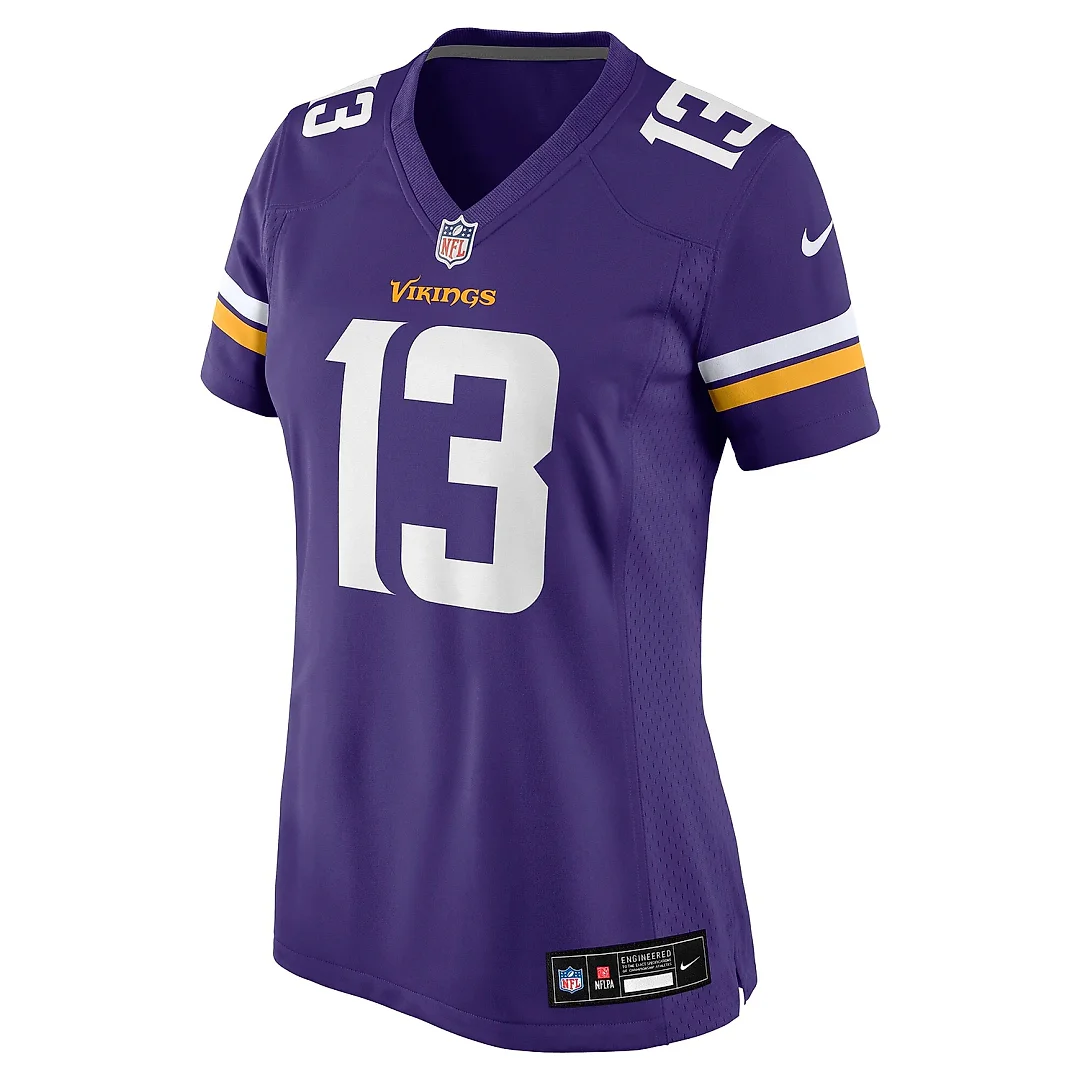 Zennovawear Women's Minnesota Vikings Daniel Jones Purple Team Game Jersey
