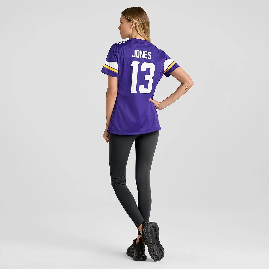 Zennovawear Women's Minnesota Vikings Daniel Jones Purple Team Game Jersey