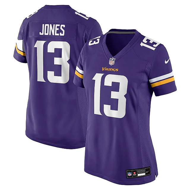 Zennovawear Women's Minnesota Vikings Daniel Jones Purple Team Game Jersey