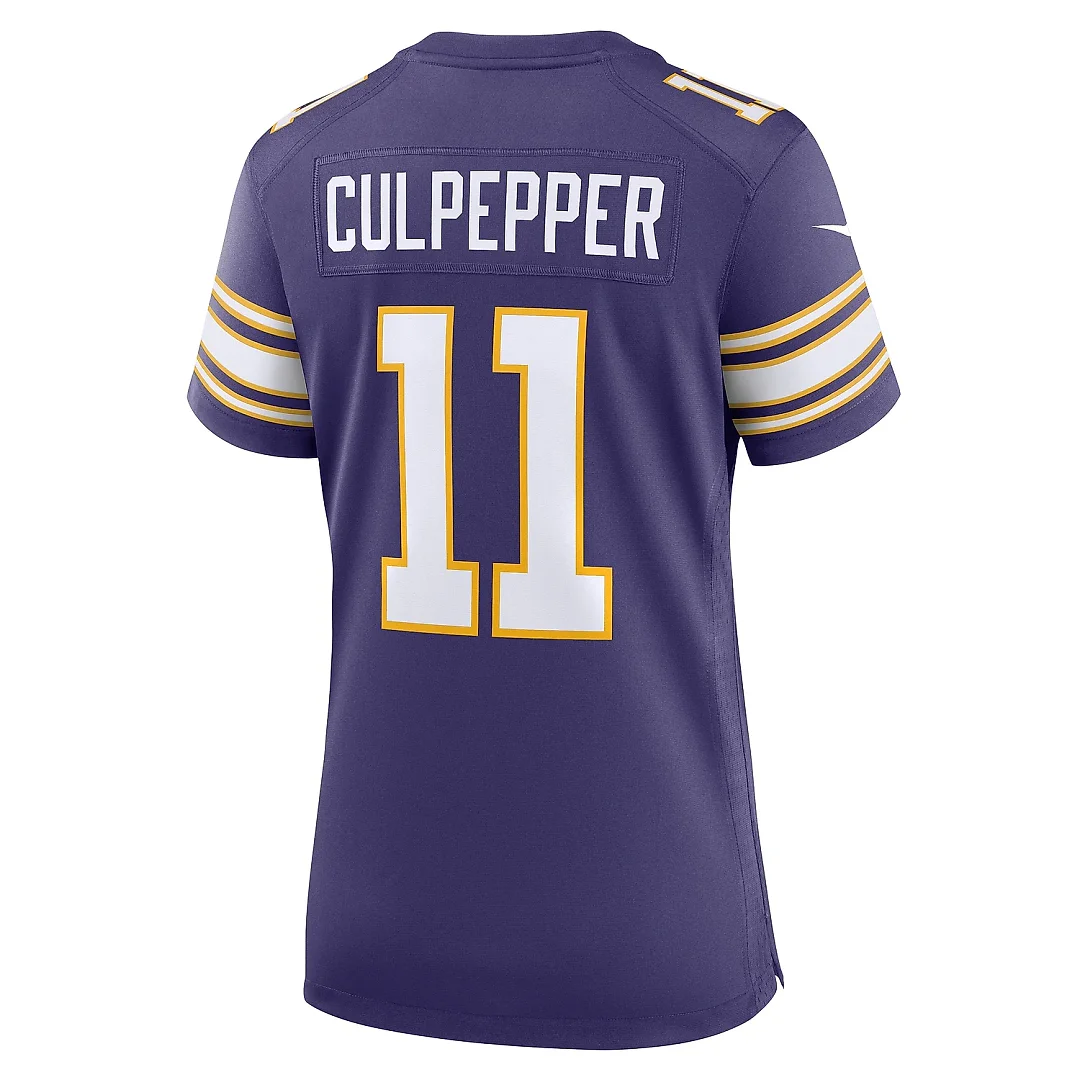 Zennovawear Women's Minnesota Vikings Daunte Culpepper Purple Classic Retired Player Game Jersey