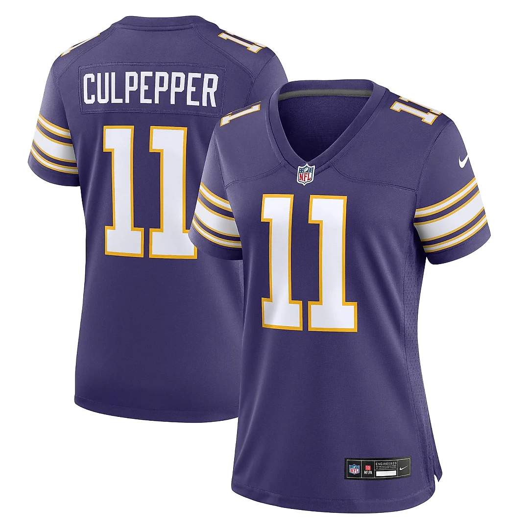 Zennovawear Women's Minnesota Vikings Daunte Culpepper Purple Classic Retired Player Game Jersey