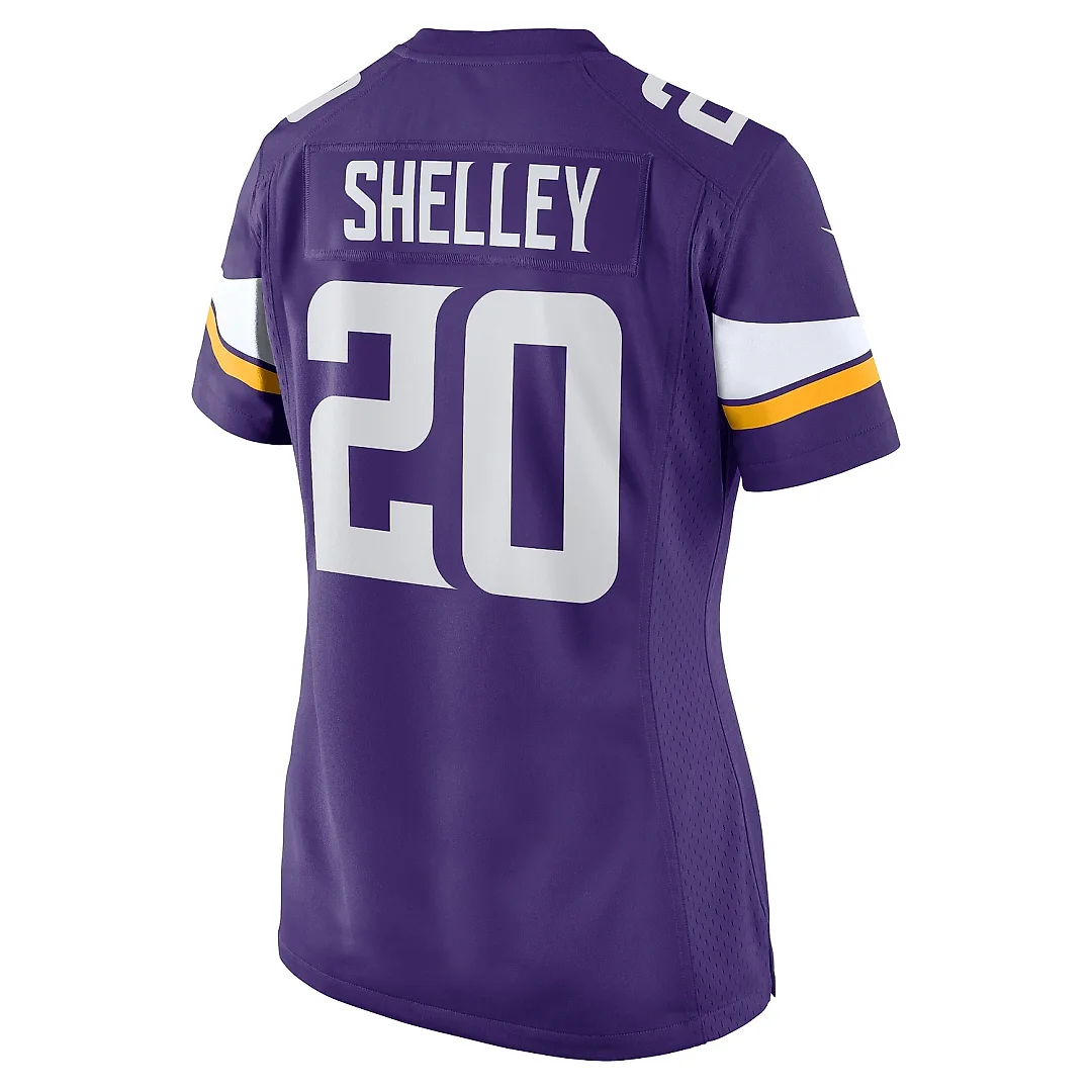 Zennovawear Women's Minnesota Vikings Duke Shelley Purple Home Game Player Jersey