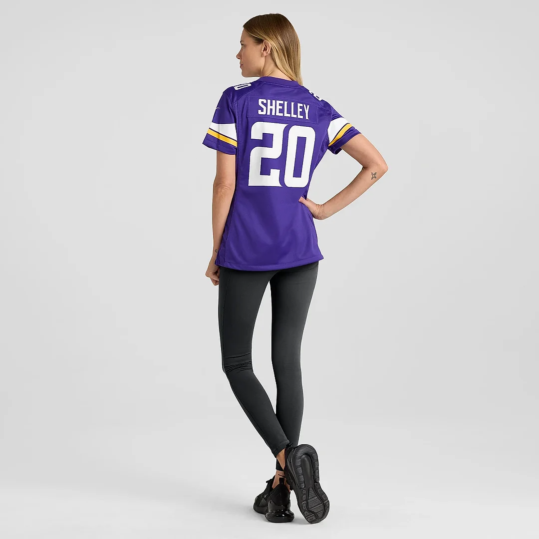 Zennovawear Women's Minnesota Vikings Duke Shelley Purple Home Game Player Jersey