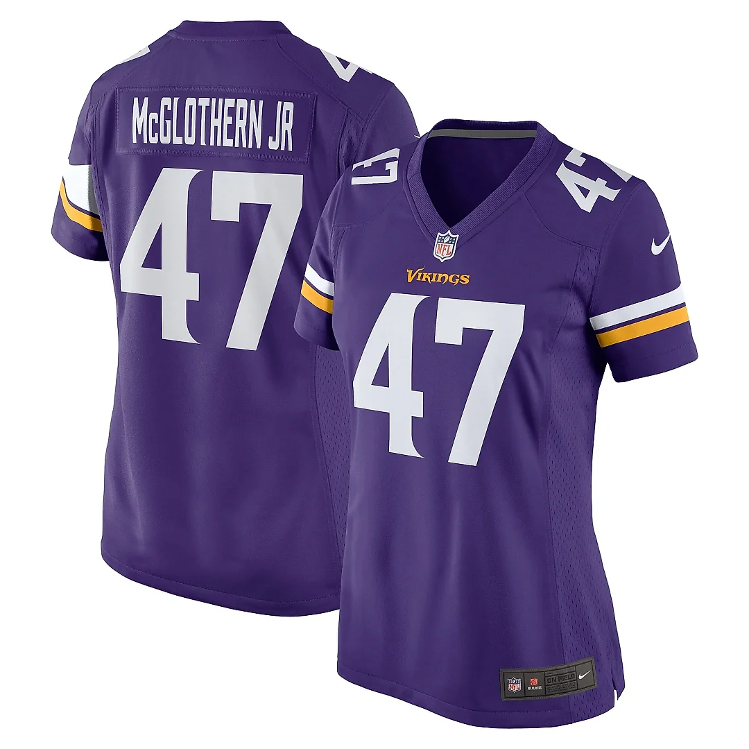 Zennovawear Women's Minnesota Vikings Dwight McGlothern Jr. Purple Game Jersey