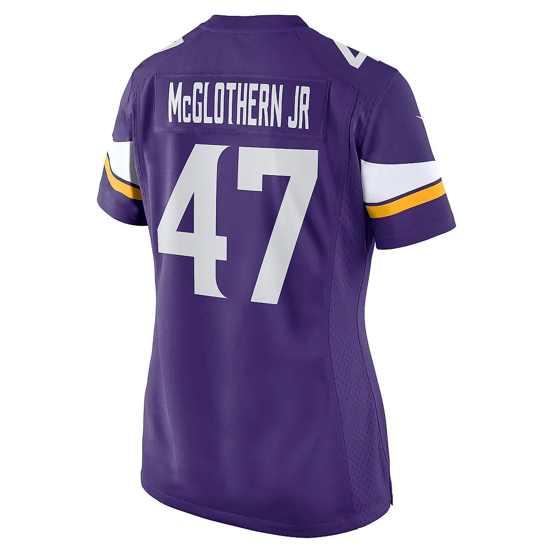 Zennovawear Women's Minnesota Vikings Dwight McGlothern Jr. Purple Game Jersey