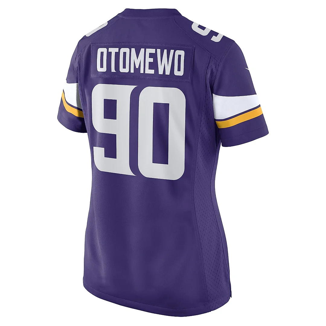 Zennovawear Women's Minnesota Vikings Esezi Otomewo Purple Game Player Jersey