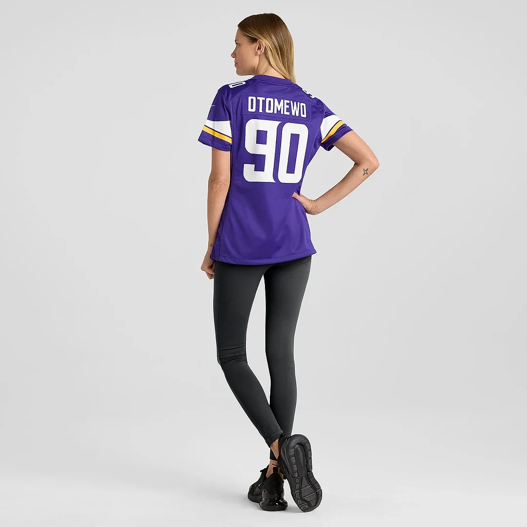 Zennovawear Women's Minnesota Vikings Esezi Otomewo Purple Game Player Jersey
