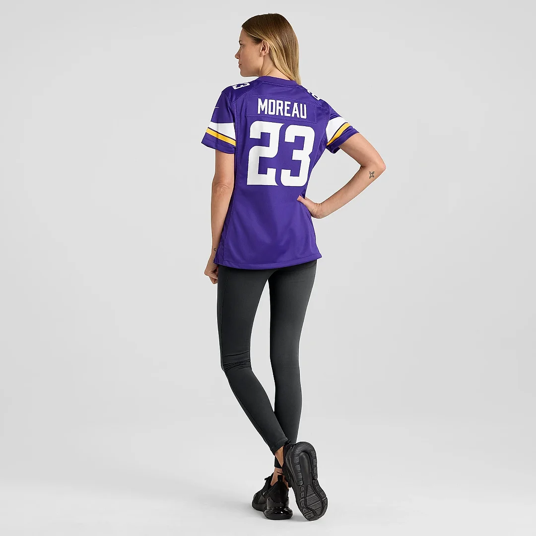 Zennovawear Women's Minnesota Vikings Fabian Moreau Purple Game Jersey