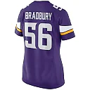 Zennovawear Women's Minnesota Vikings Garrett Bradbury Purple Game Jersey