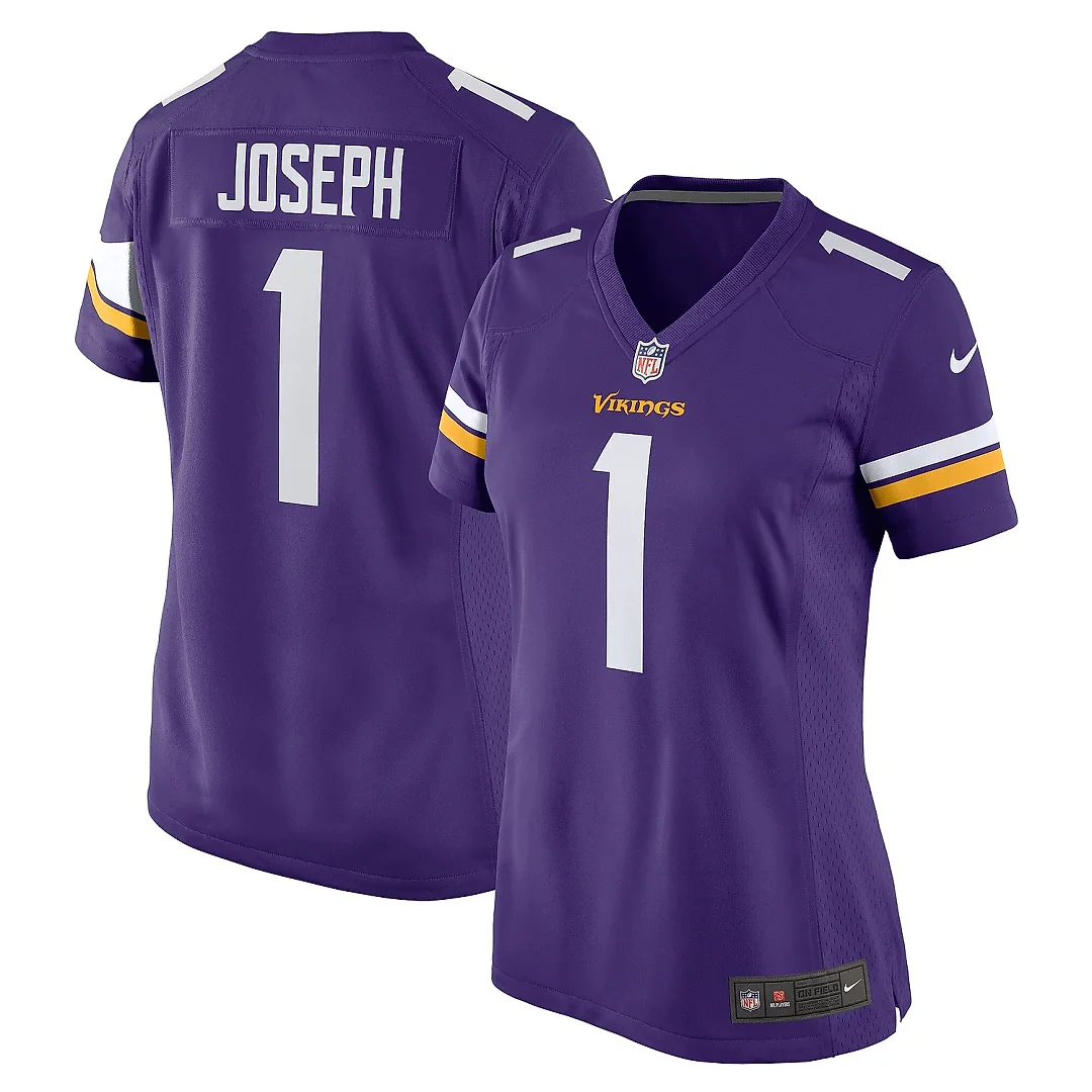 Zennovawear Women's Minnesota Vikings Greg Joseph Purple Game Jersey