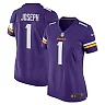 Zennovawear Women's Minnesota Vikings Greg Joseph Purple Game Jersey