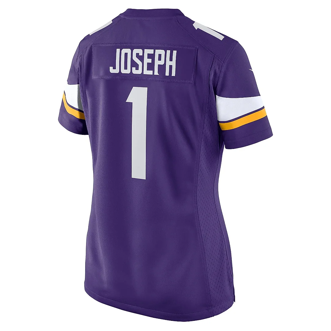 Zennovawear Women's Minnesota Vikings Greg Joseph Purple Game Jersey