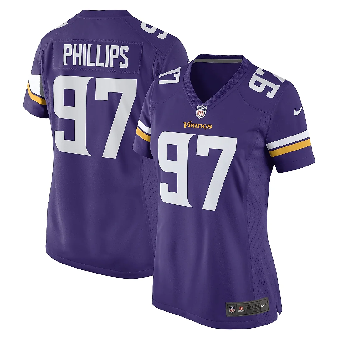 Zennovawear Women's Minnesota Vikings Harrison Phillips Purple Game Player Jersey