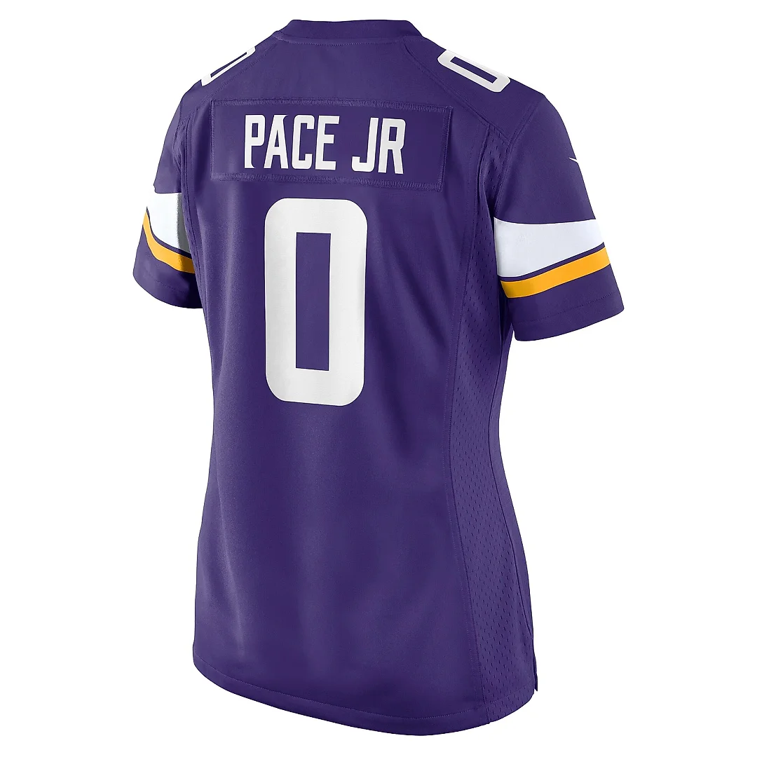 Zennovawear Women's Minnesota Vikings Ivan Pace Jr Purple Game Jersey