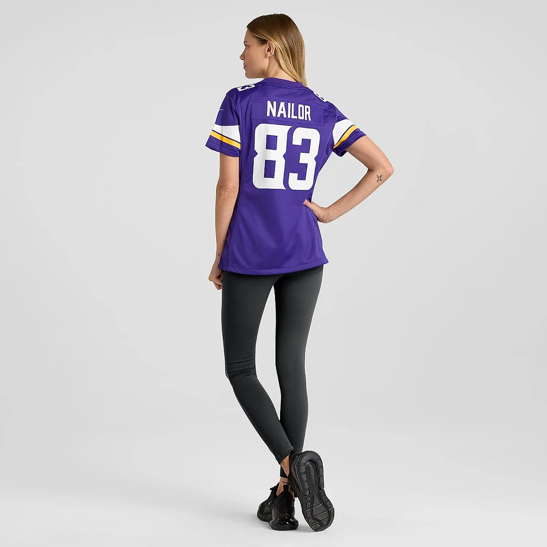 Zennovawear Women's Minnesota Vikings Jalen Nailor Purple Game Player Jersey