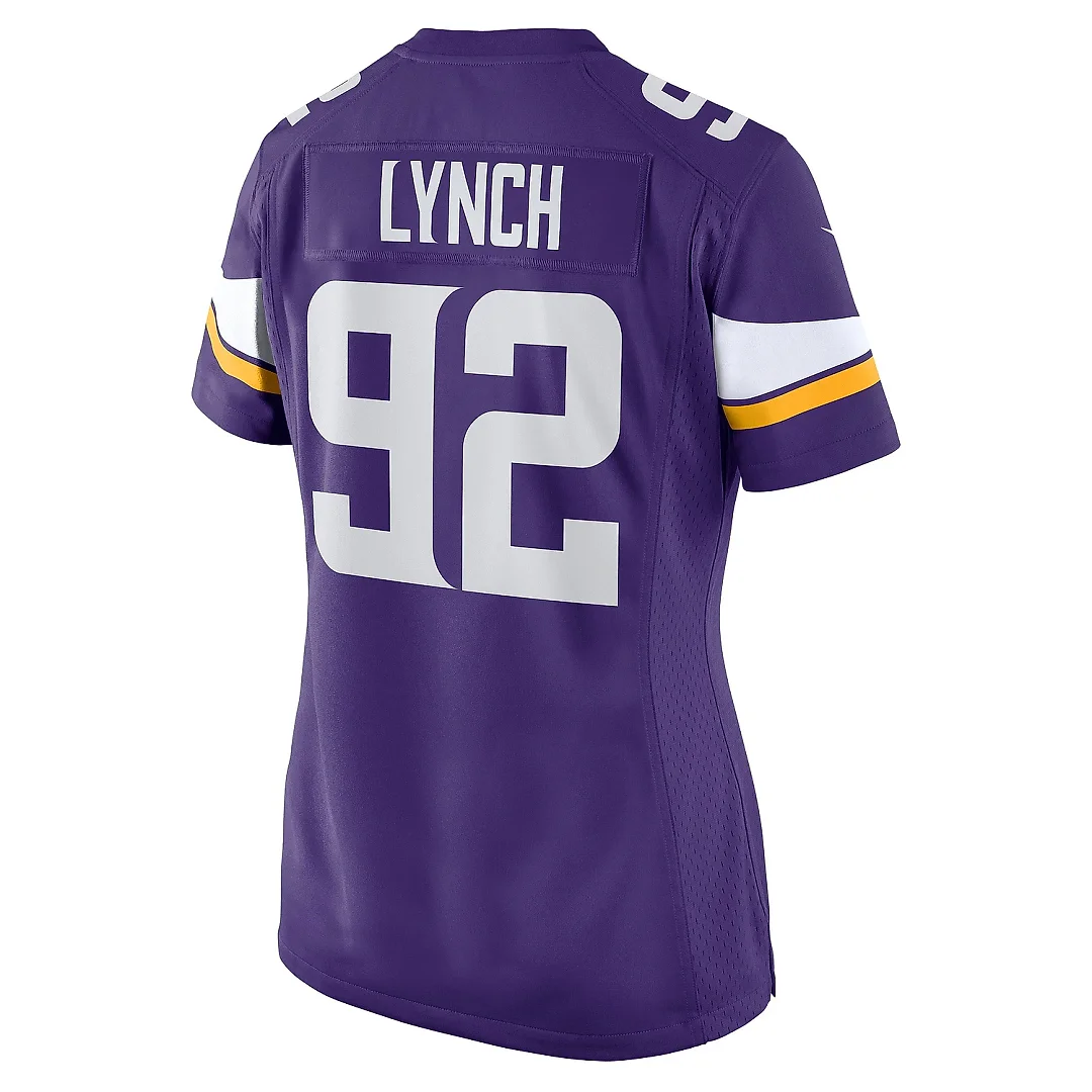 Zennovawear Women's Minnesota Vikings James Lynch Purple Game Player Jersey