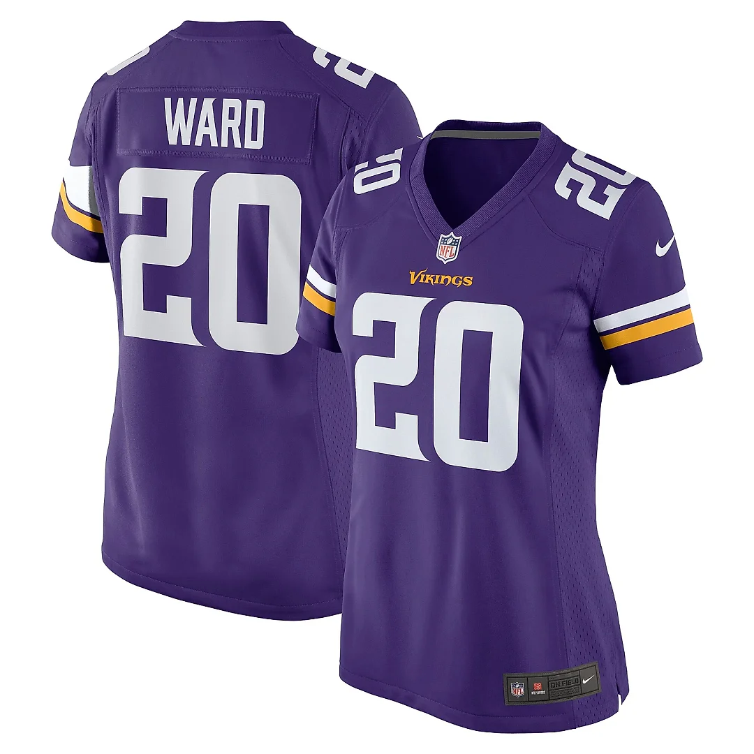 Zennovawear Women's Minnesota Vikings Jay Ward Purple Game Jersey