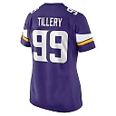Zennovawear Women's Minnesota Vikings Jerry Tillery Purple Game Jersey