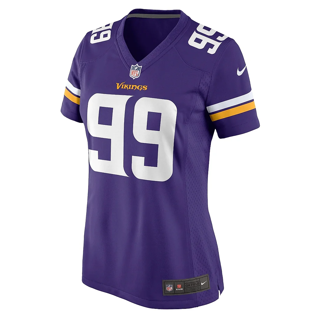 Zennovawear Women's Minnesota Vikings Jerry Tillery Purple Game Jersey
