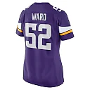Zennovawear Women's Minnesota Vikings Jihad Ward Purple Team Game Jersey