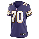 Zennovawear Women's Minnesota Vikings Jim Marshall Purple Classic Retired Player Jersey