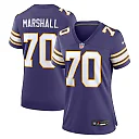 Zennovawear Women's Minnesota Vikings Jim Marshall Purple Classic Retired Player Jersey