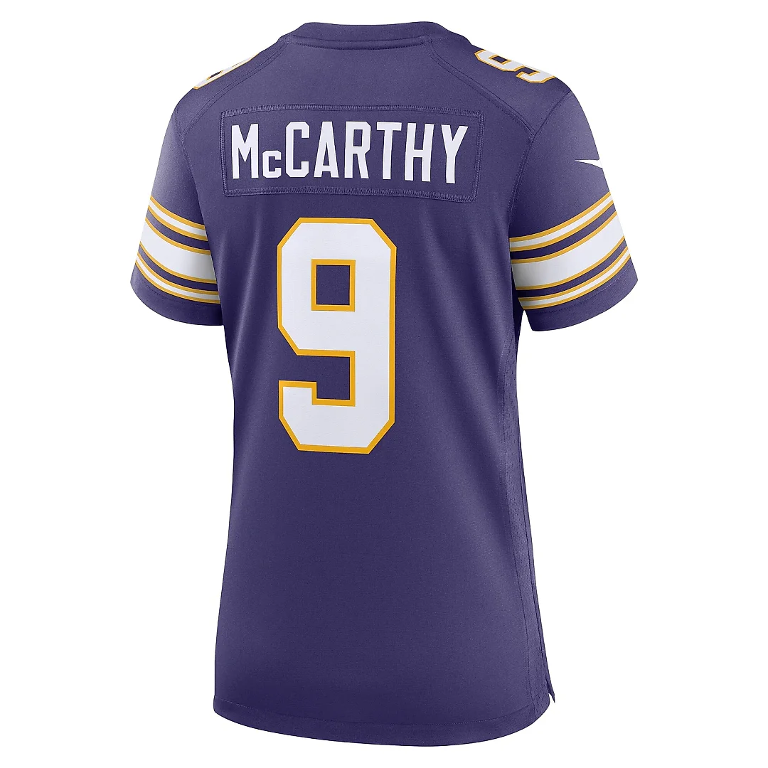 Zennovawear Women's Minnesota Vikings J.J. McCarthy Purple 2nd Alternate Player Game Jersey