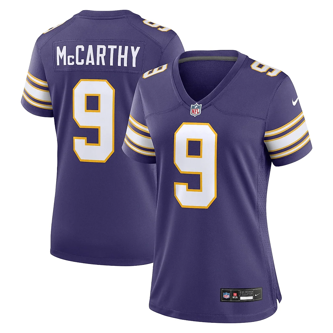 Zennovawear Women's Minnesota Vikings J.J. McCarthy Purple 2nd Alternate Player Game Jersey