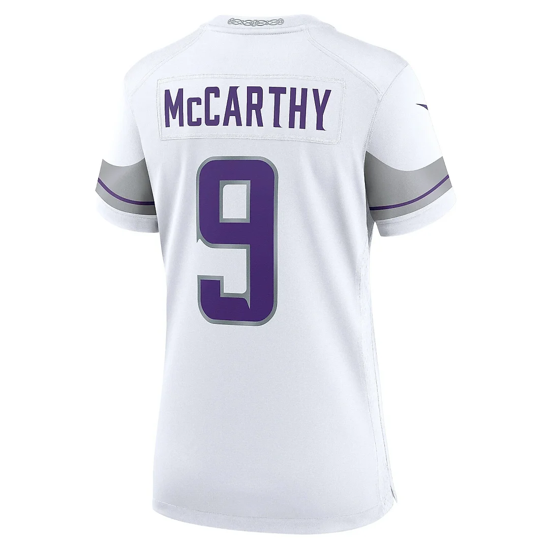 Zennovawear Women's Minnesota Vikings J.J. McCarthy White Alternate Game Player Jersey