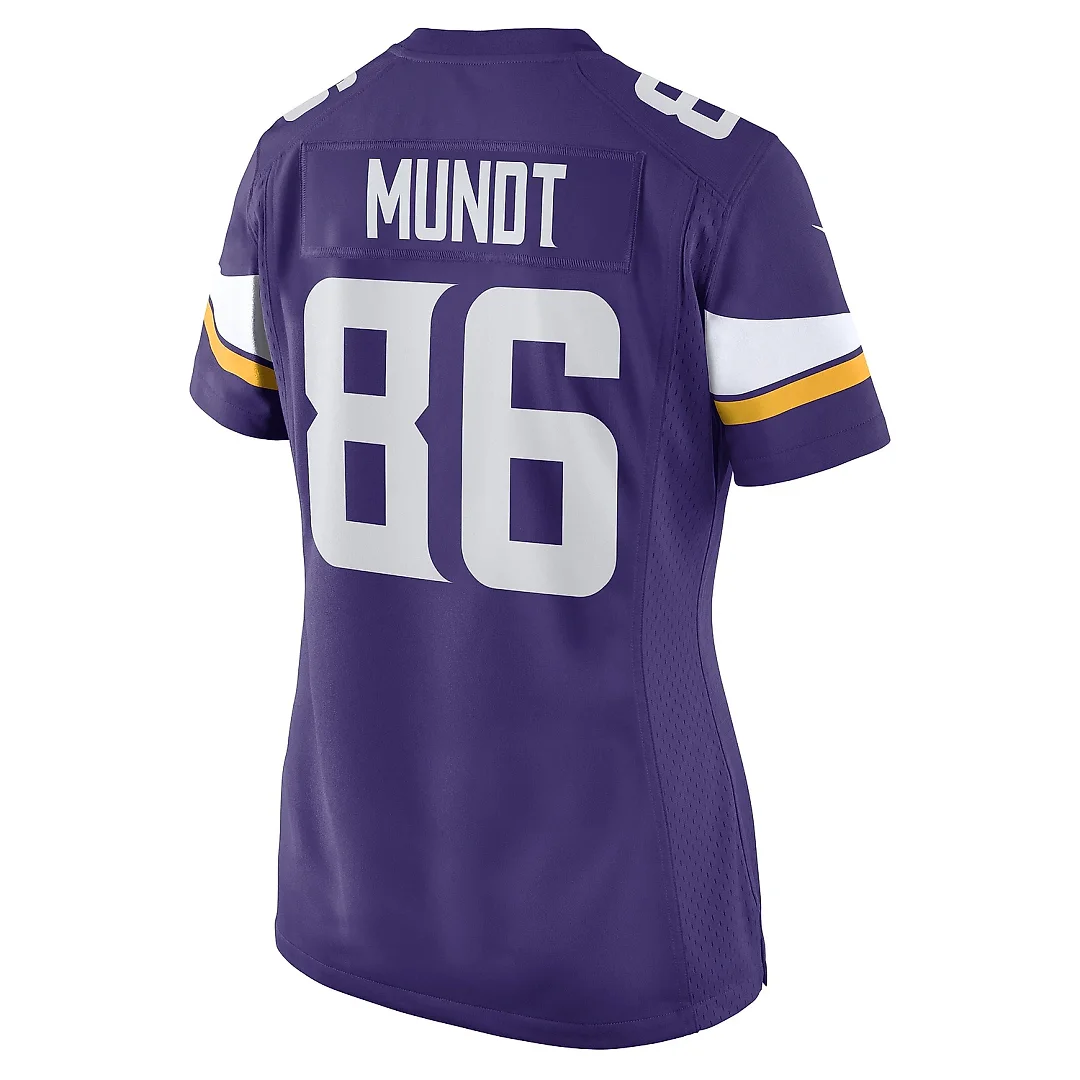 Zennovawear Women's Minnesota Vikings Johnny Mundt Purple Game Player Jersey
