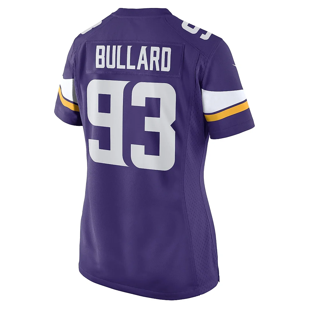 Zennovawear Women's Minnesota Vikings Jonathan Bullard Purple Game Player Jersey