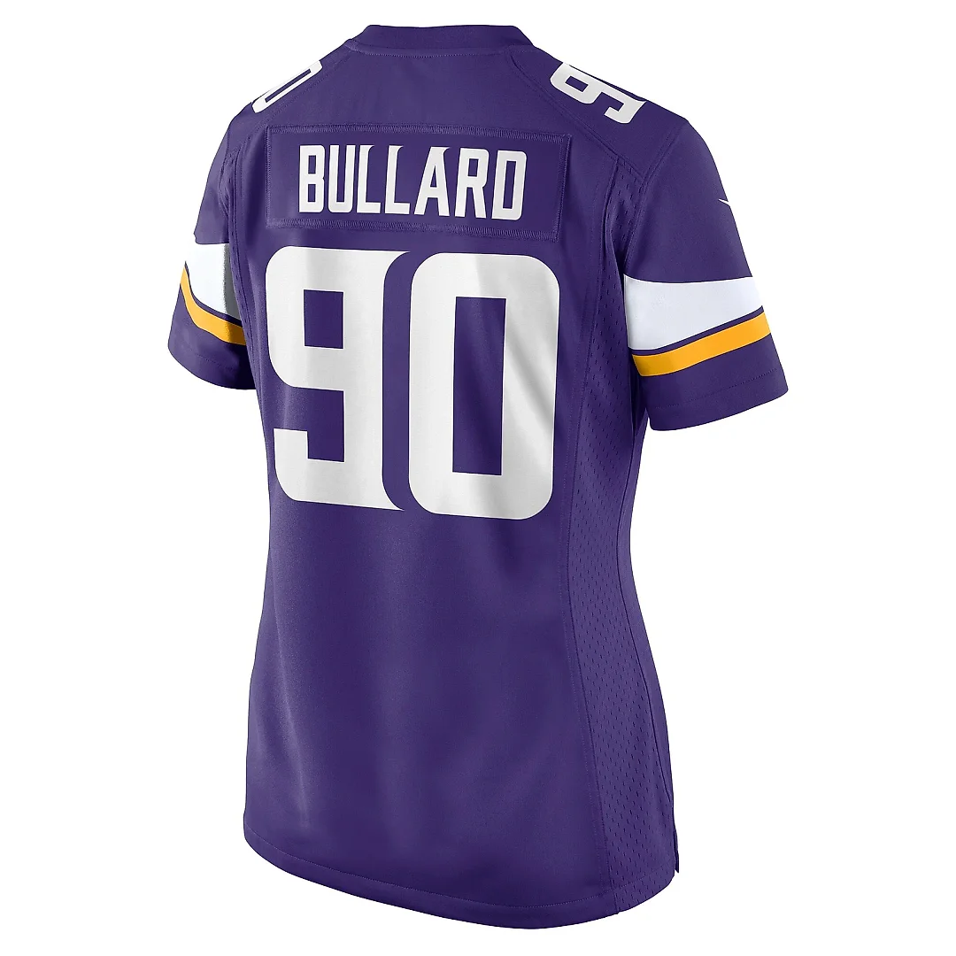 Zennovawear Women's Minnesota Vikings Jonathan Bullard Purple Game Jersey