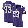 Zennovawear Women's Minnesota Vikings Jonathan Bullard Purple Game Player Jersey