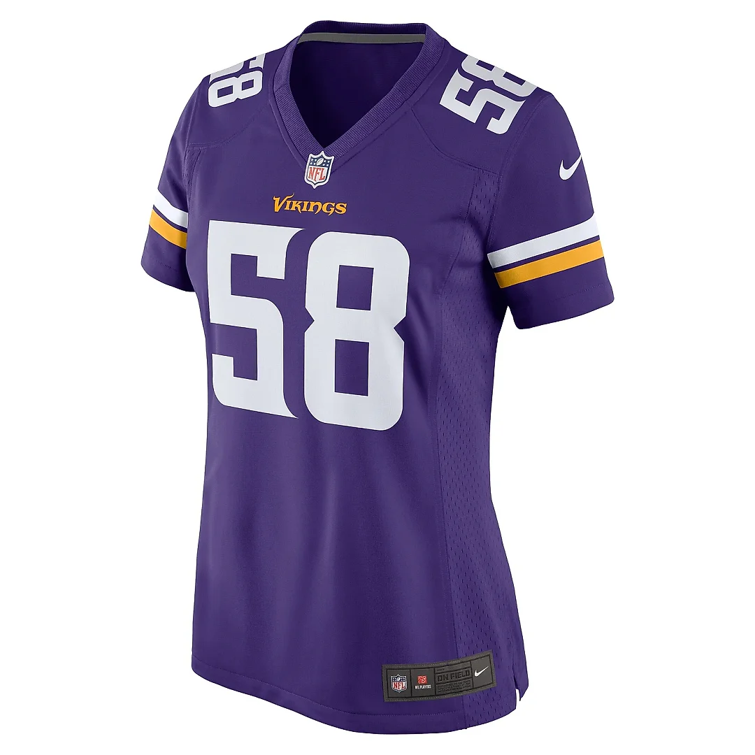 Zennovawear Women's Minnesota Vikings Jonathan Greenard Purple Team Game Jersey