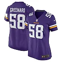 Zennovawear Women's Minnesota Vikings Jonathan Greenard Purple Team Game Jersey