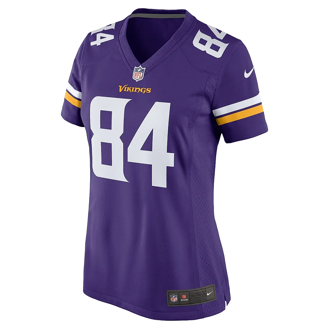 Zennovawear Women's Minnesota Vikings Josh Oliver Purple Game Player Jersey