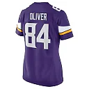 Zennovawear Women's Minnesota Vikings Josh Oliver Purple Game Player Jersey