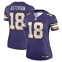 Zennovawear Women's Minnesota Vikings Justin Jefferson Purple Alternate Legend Player Performance Top