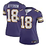 Zennovawear Women's Minnesota Vikings Justin Jefferson Purple Alternate Legend Player Performance Top