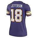 Zennovawear Women's Minnesota Vikings Justin Jefferson Purple Alternate Legend Player Performance Top