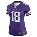Zennovawear Women's Minnesota Vikings Justin Jefferson Purple Legend Player Performance Top