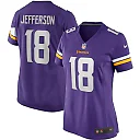 Zennovawear Women's Minnesota Vikings Justin Jefferson Purple Player Game Jersey