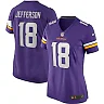 Zennovawear Women's Minnesota Vikings Justin Jefferson Purple Player Game Jersey